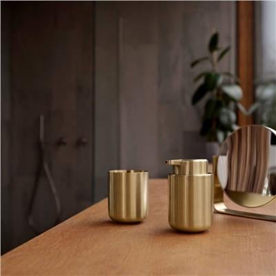 Ume Diş Fırçası Kupası Mat Pirinç 10,3 cm - Çap:8,3 cm