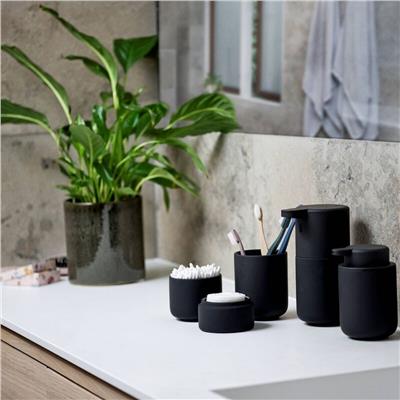 Ume Diş Fırçası Kupası Siyah 10,3 cm - Çap:8,3 cm