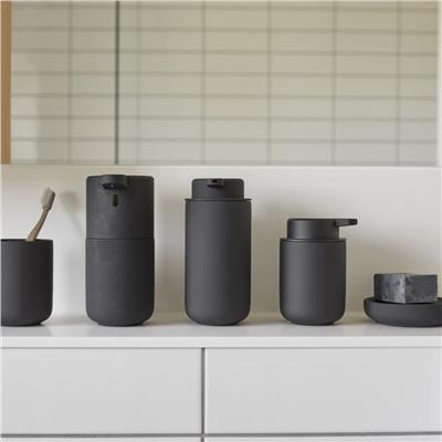 Ume Diş Fırçası Kupası Siyah 10,3 cm - Çap:8,3 cm