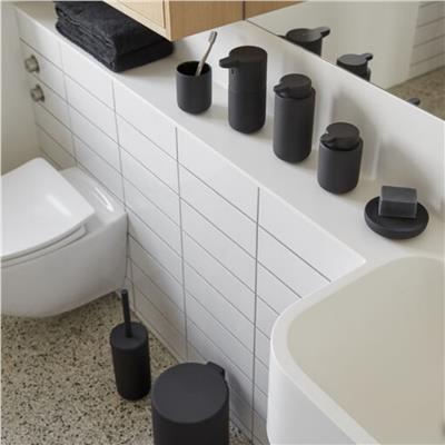 Ume Katı Sabunluk Siyah Çap:12 cm