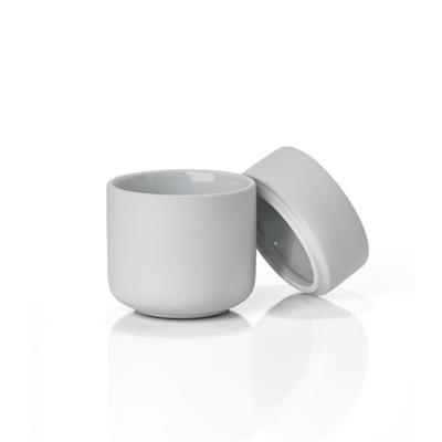 Ume Kavanozu 2 Parça Soft Gri 10,3 cm - Çap:8,3 cm