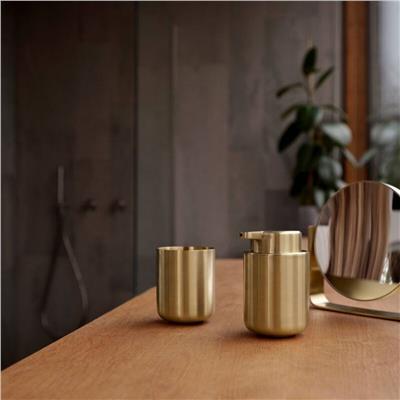 Ume Masa Aynası Normal & 5x Zoom Mat Pirinç