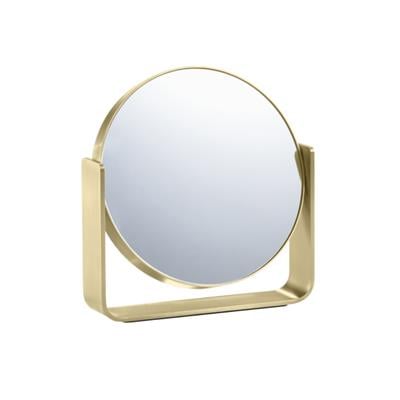 Ume Masa Aynası Normal & 5x Zoom Mat Pirinç