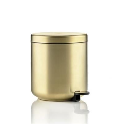 Ume Pedallı Çöp Kovası 4 L Mat Pirinç