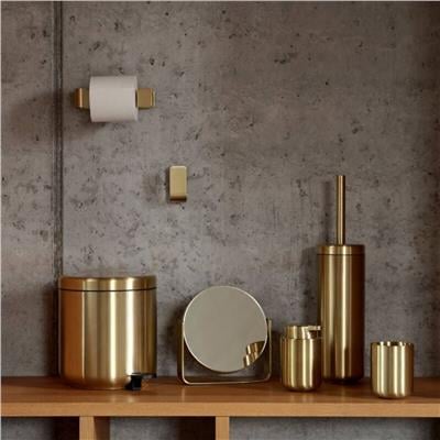 Ume Tuvalet Fırçası Mat Pirinç 43 cm - Çap:10 cm