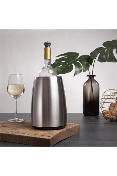 Vacu Vin Aktif Soğutucu, Elegant Paslanmaz Çelik, Kutulu