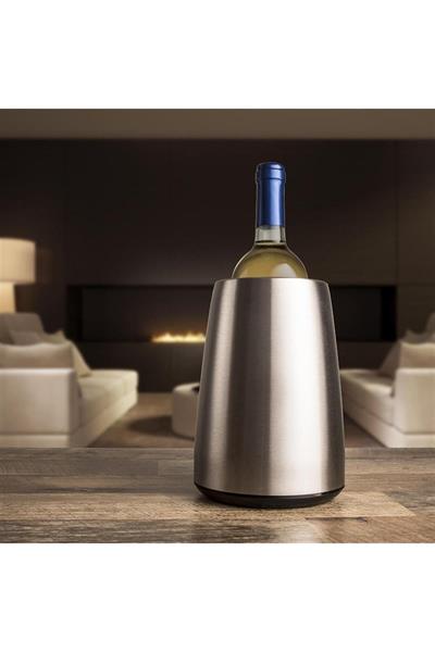 Vacu Vin Aktif Soğutucu, Elegant Paslanmaz Çelik, Kutulu