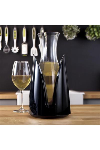 Vacu Vin Aktif Soğutucu Karaf, Siyah, Kutulu