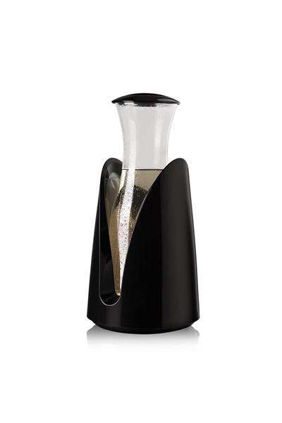 Vacu Vin Aktif Soğutucu Karaf, Siyah, Kutulu