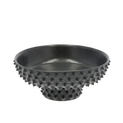 Vaest Dekoratif Büyük Kase Mat Siyah 2 Litre - Çap:28 Cm