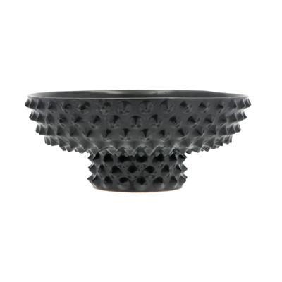 Vaest Dekoratif Büyük Kase Mat Siyah 2 Litre - Çap:28 Cm