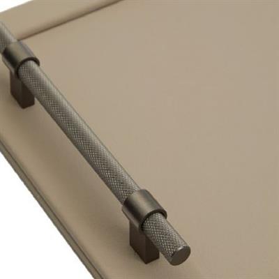 Valencia Deri Kaplı Tepsi – Haki (28 × 40 cm)