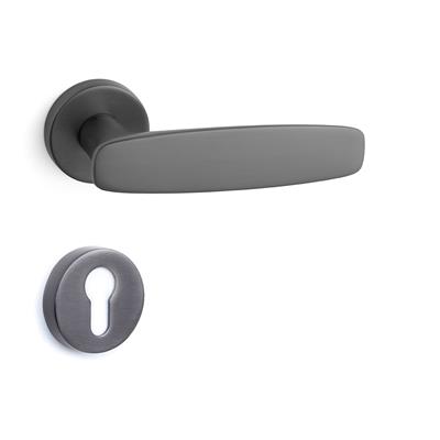 Vega Rozetli Kapı Kolu Takımı Füme Renk