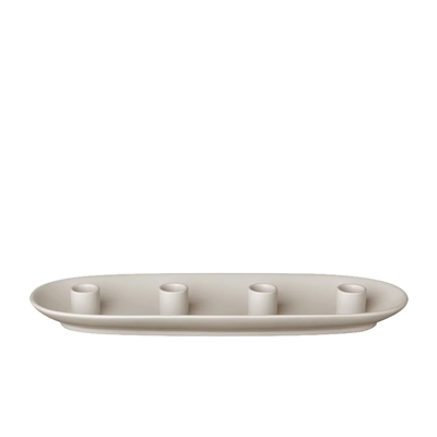 VELA Oval Mumluk Açık Bej 40 cm