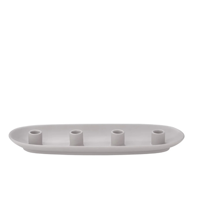 VELA Oval Mumluk Gri 40 cm