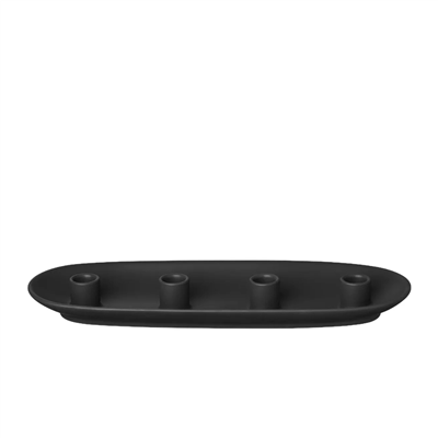 VELA Oval Mumluk Siyah 40 cm
