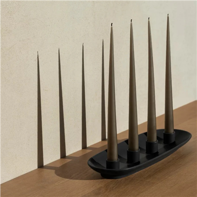 VELA Oval Mumluk Siyah 40 cm