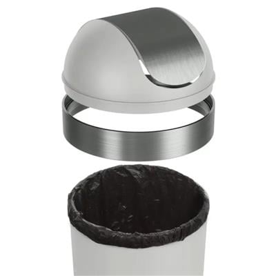 Venti Can Çöp Kovası Gri/Nikel Mat 62 Lt