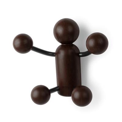 Woody Siyah/Ceviz 4Lü Askılık