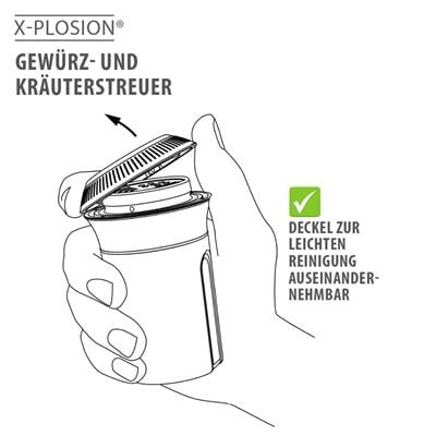 x-Plosıon Baharat Ve Bitki Çalkalayıcı 9,8 cm