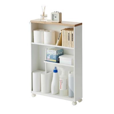 Yarı Kapalı Depolama Arabası Beyaz 68 cm