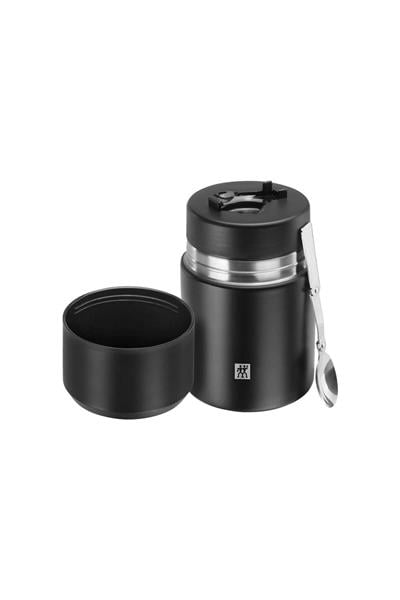 Yiyecek Termosu Siyah Paslanmaz Çelik 700 Ml