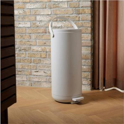 Yuvarlak Pedallı Çöp Kovası 35 L Sıcak Gri