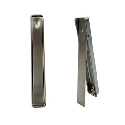 Zxx 564 Sürme Kapı Alından Çekilen Gömme Kulp 96 Mm İnox Renk 16 x 2.5 cm