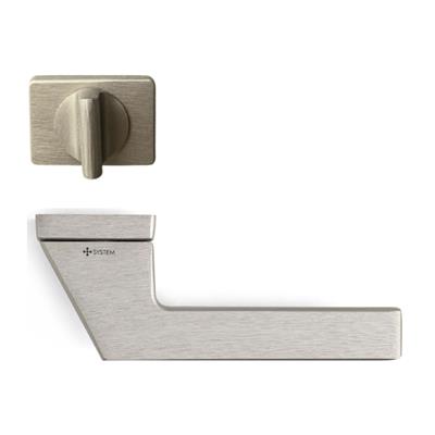 Zyra Rozetli Kapı Kolu Nikel Saten Renk