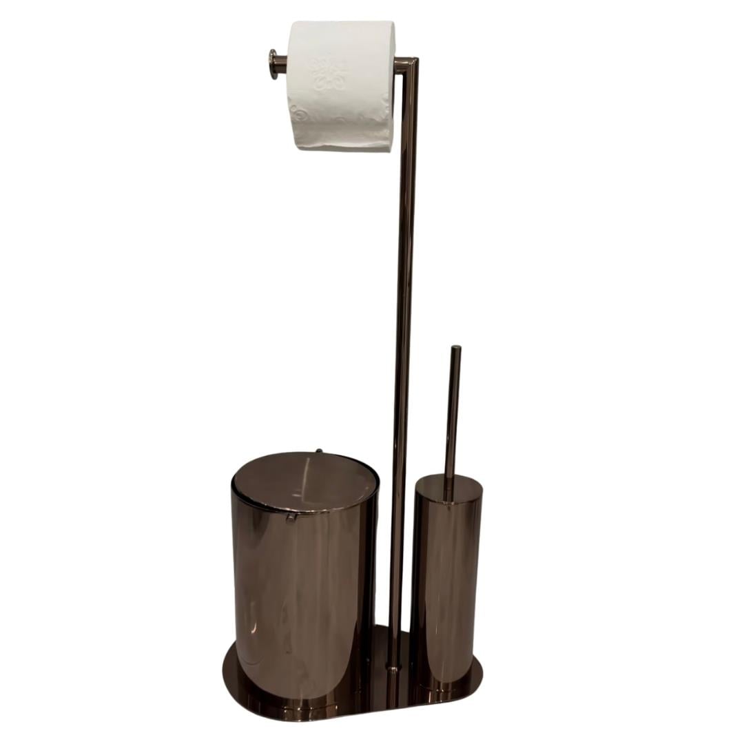  3'lü Hareketli Wc Set Rose Renk