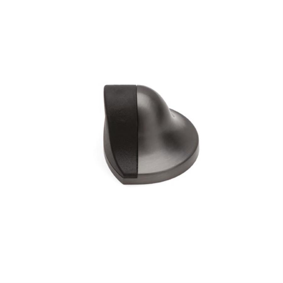 1000 Kapı Stoperi 45 Mm Füme-Siyah Plastik Yapışkanlı/Vidalı