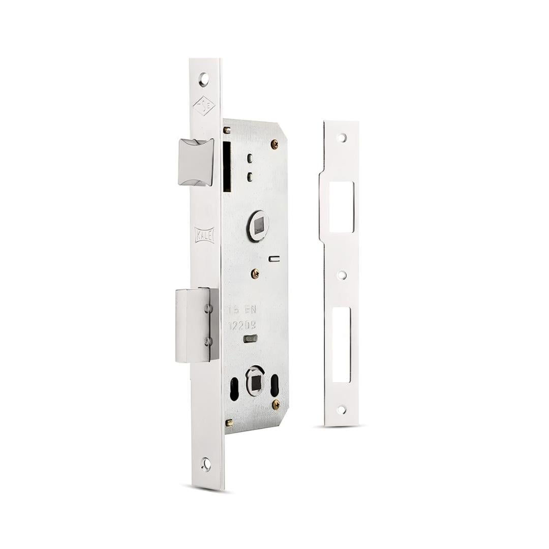 169 Kale İç Kapı Gömme Kilidi Banyo Tipi (WC) Köşeli 35 mm Nikel