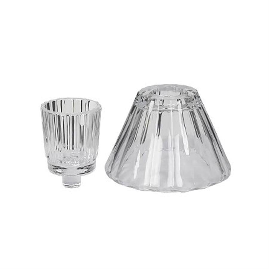 2'Li Şeffaf Tealıght Tutucu Seti  5,7X7,5H/13X9H