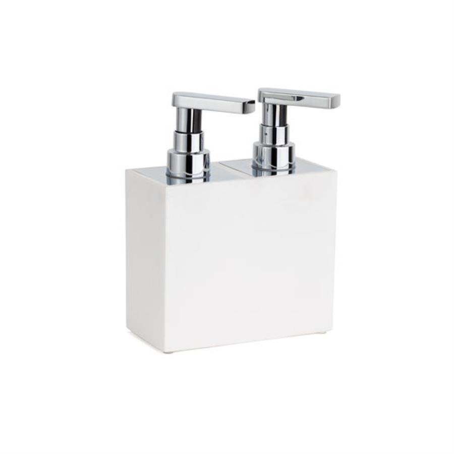 2'Li Sıvı Sabunluk Beyaz/Krom Renk 189X88X146 Mm