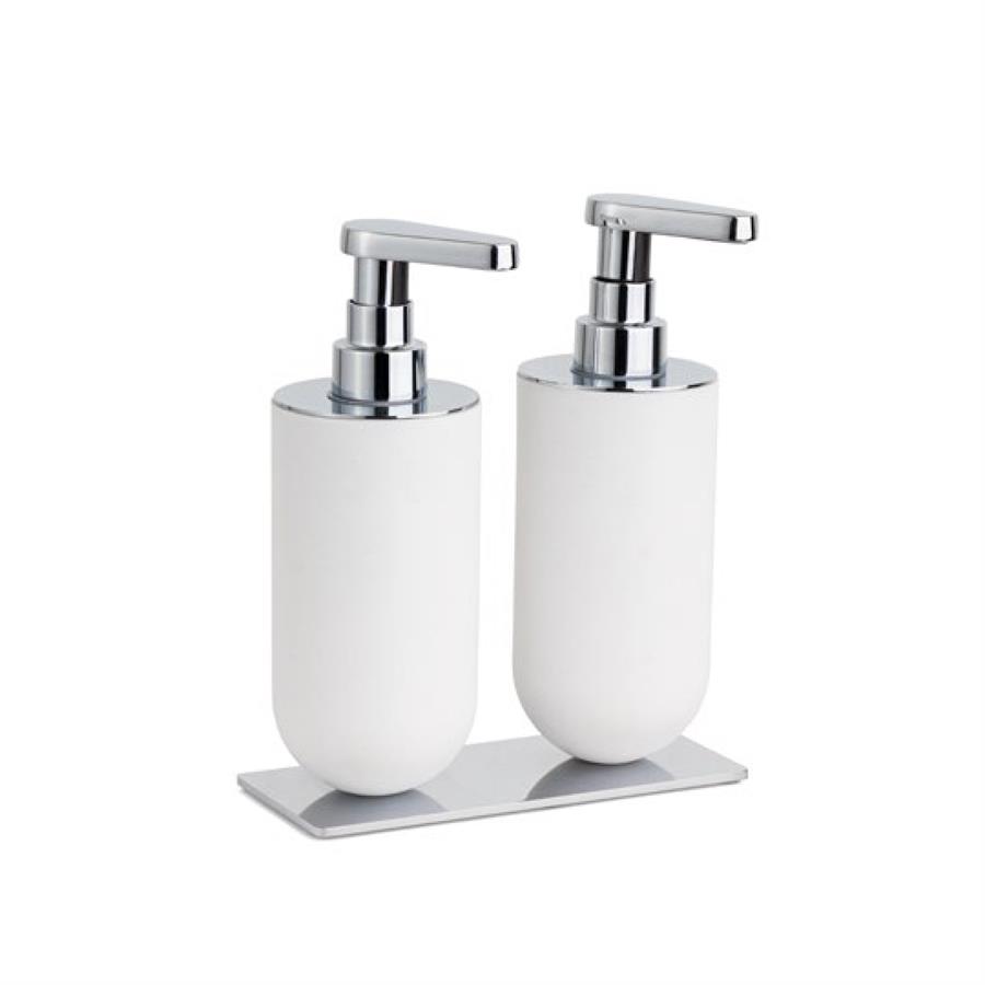 2'Li Sıvı Sabunluk Beyaz/Krom Renk 208X87X170 Mm