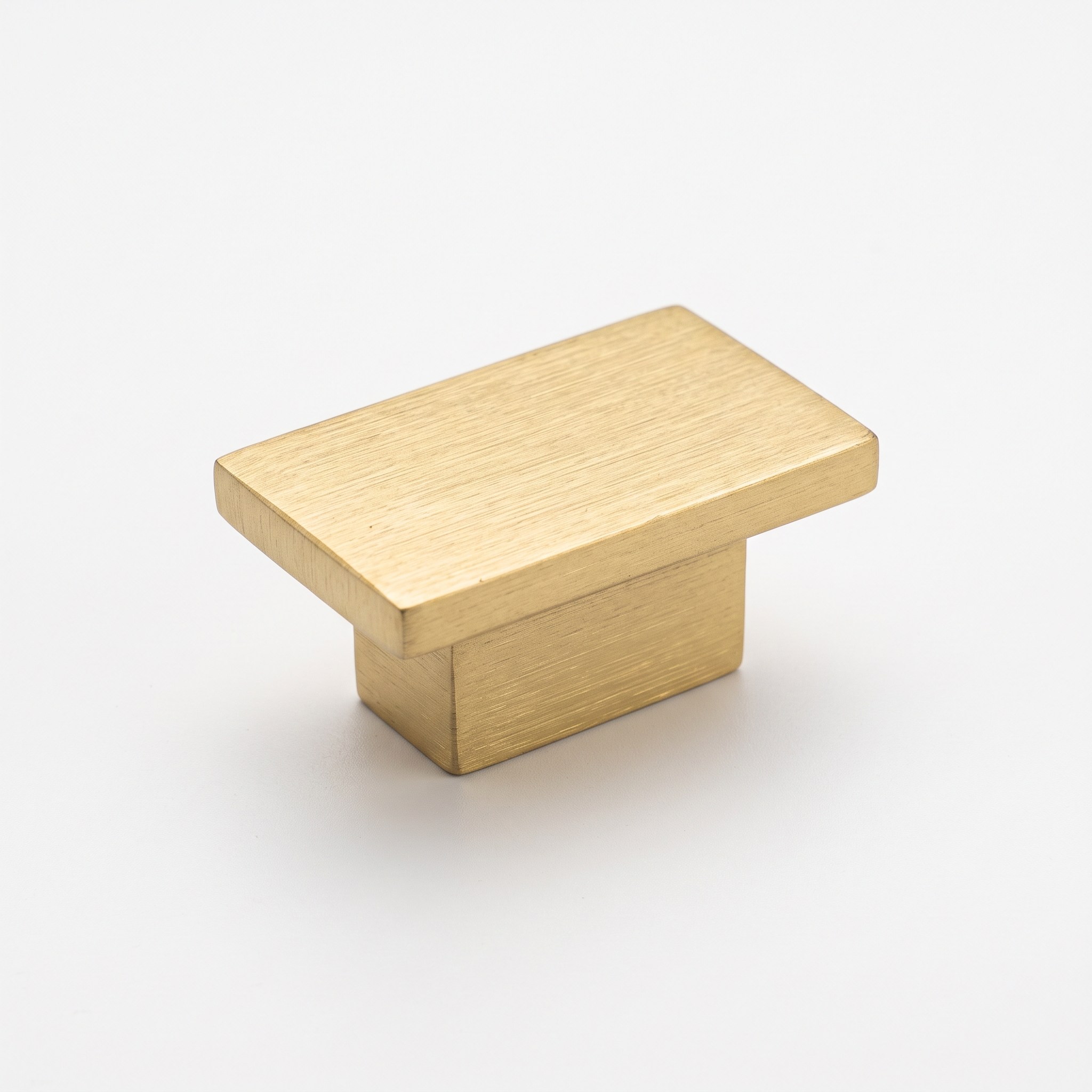4335 Çift Delikli Kulp Pirinç Saten Renk Çap 44x27 mm 