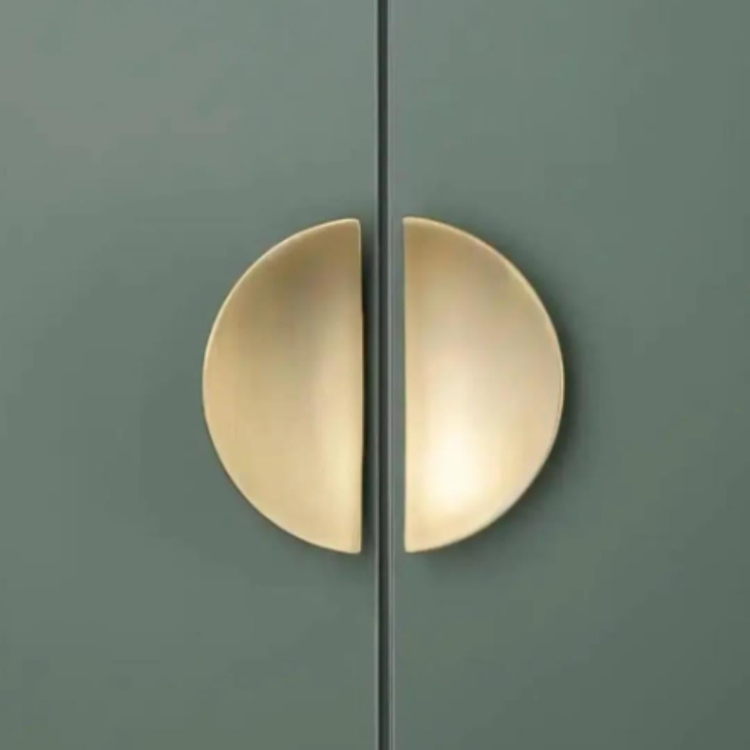 4716 Yarım Daire Kulp Oval Gold Branch Renk Tek Adet