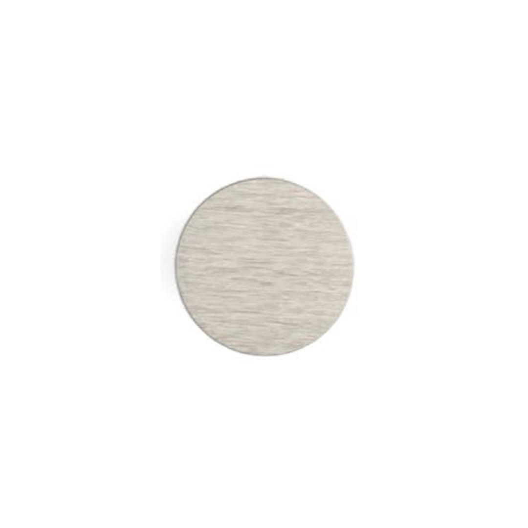 4720 Tek Delikli Zamak Düğme Kulp Nikel Saten Renk Çap: 38 mm
