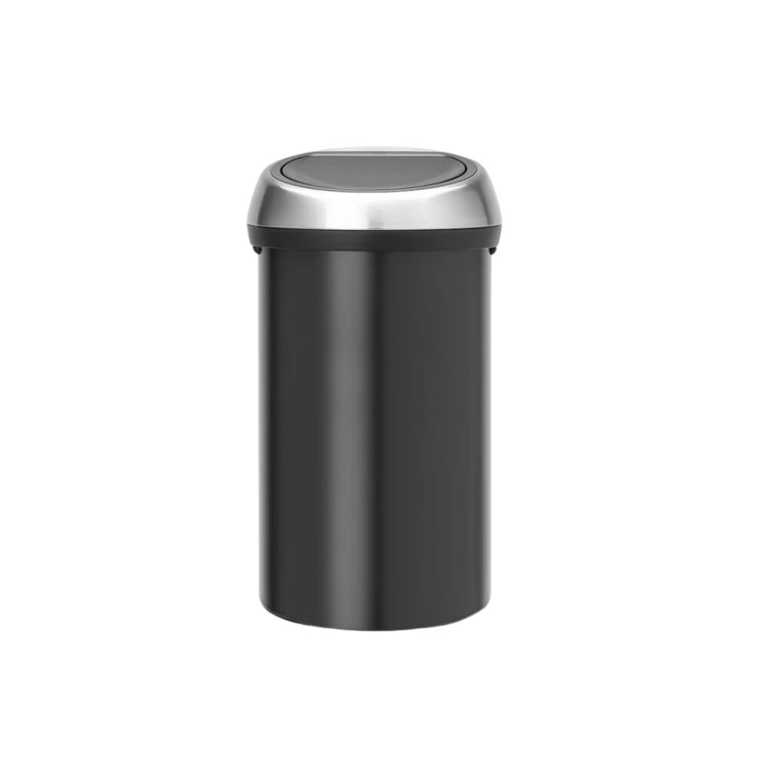 60 L Matt Black Dokunmatık Çöp Kutusu