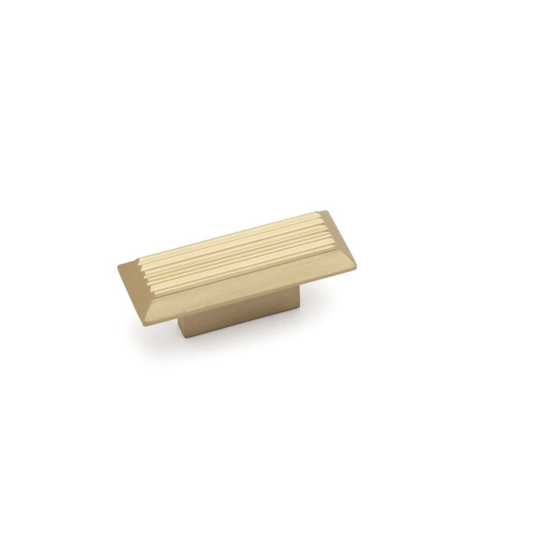 9002  Line-Çizgili Kulp Tek Adet 16 Mm Mat Altın Rengi Klasik Kulp