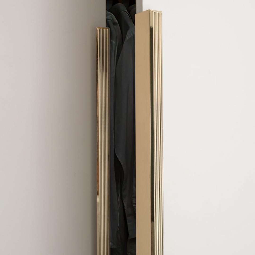 9254 Line-Çizgili Kulp Gold Renk