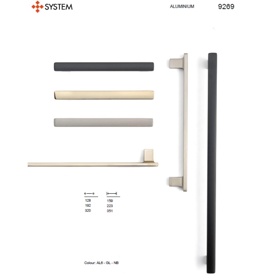 9269 Modern Kulp Siyah Renk | System | Tem Aksesuar