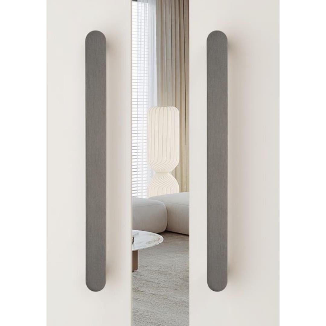 9405 Çekme/Sürgü Kapı Kolu Kalaylı Siyah Saten Renk 27.6 cm