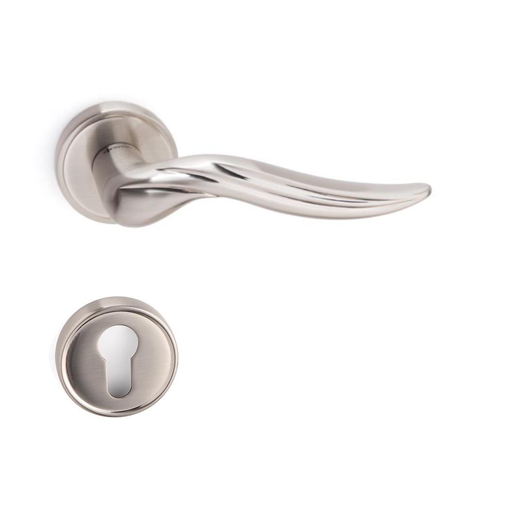 AREL ROZETLİ KAPI KOLU SATEN RENK