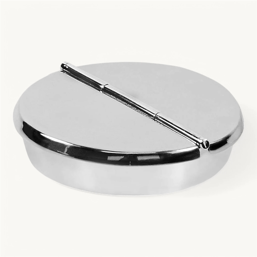 Ashburn Katlanabilir Küllük/Kül Tablası Gümüş Kaplama Ø16 cm