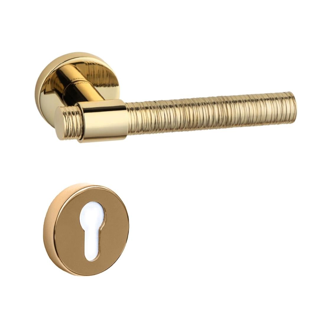 Axel-V Rozetli Kapı Kolu Gold Rengi
