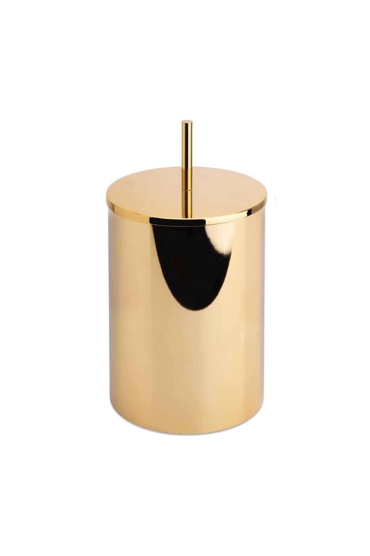 Banyo Çöp Kovası 3 Lt Gold Renk 332X175X175 mm