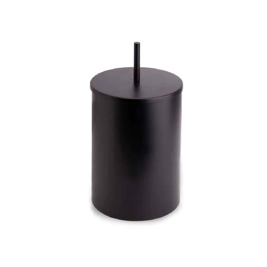 Banyo Çöp Kovası 3 Lt Siyah Renk 332X175X175 Mm