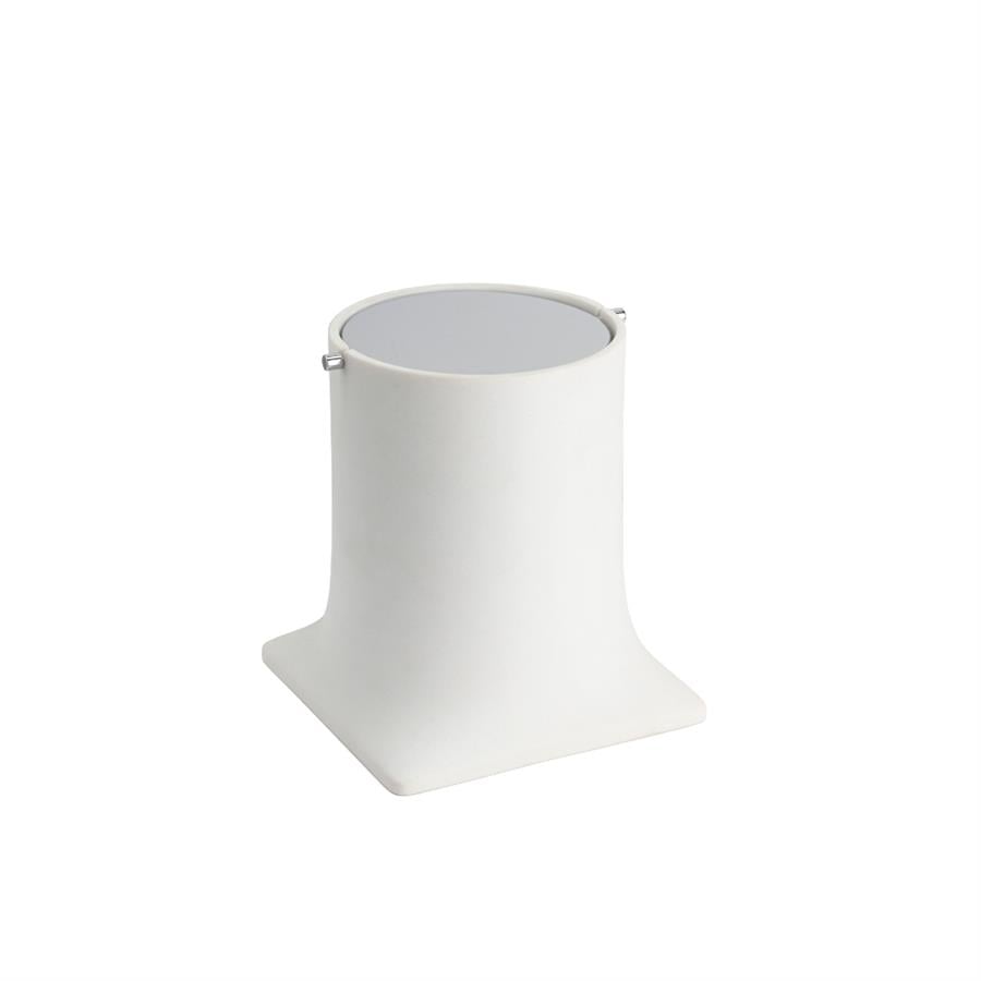 Banyo Çöp Kovası 4 L Beyaz/Krom Renk 247X225X225 Mm
