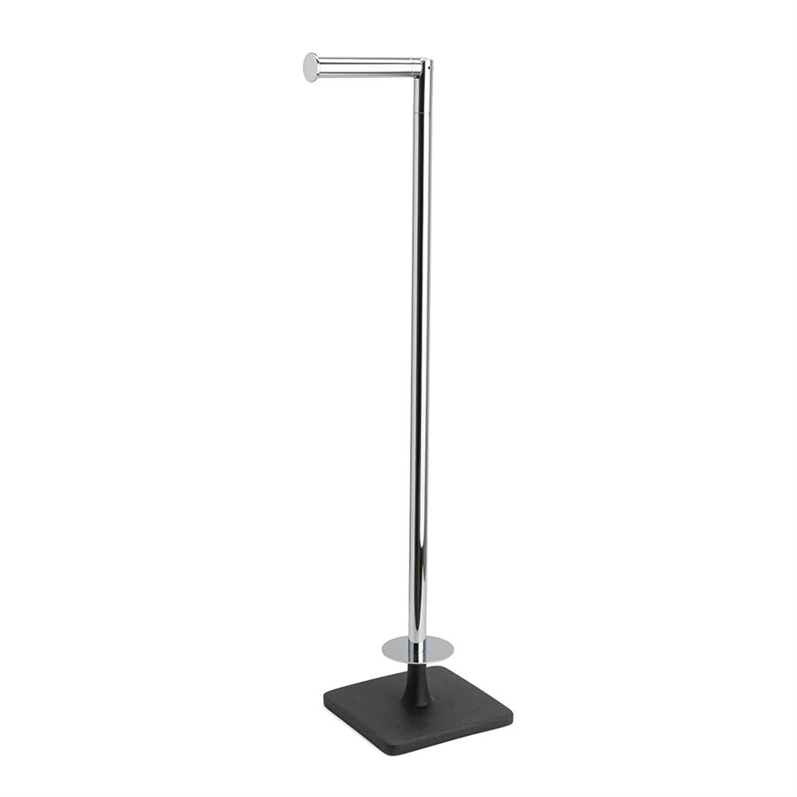 Banyo Hareketli Yedek Kağıtlık Siyah-Krom Renk 707X156X212 Mm